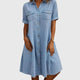 Maria | Denim Mini Dress with Side Pockets