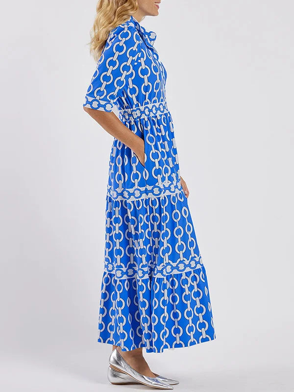 ALYANA™ - Chain Link Midi Dress