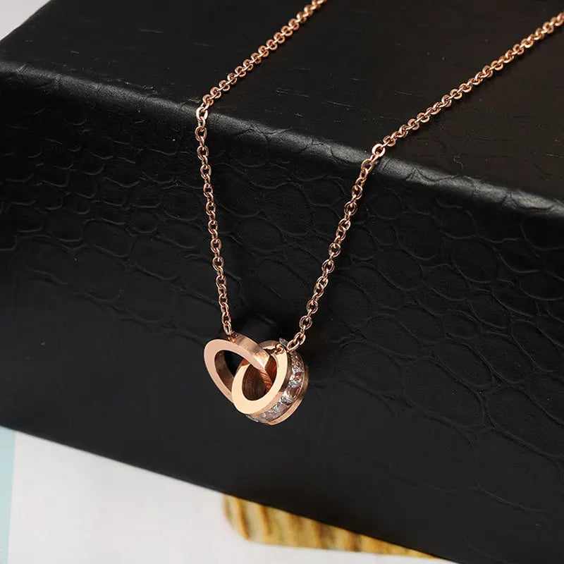 CYNTHIA™ – Roman Numeral Charm Necklace