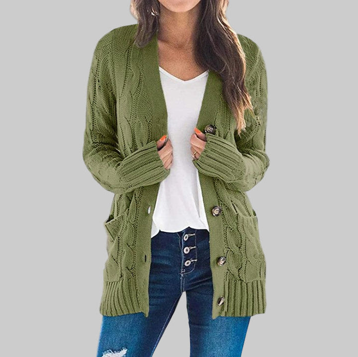 REMEDY™ - Casual Long Sleeve Button Down Cardigan