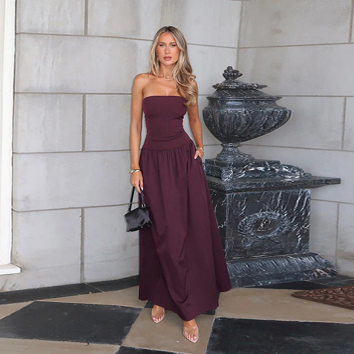 TESSIE™ - Timeless Plain Tube Dress for Parties