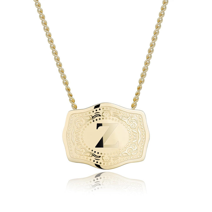 CINDY™ - Sleek Initial Letter Pendant Necklace