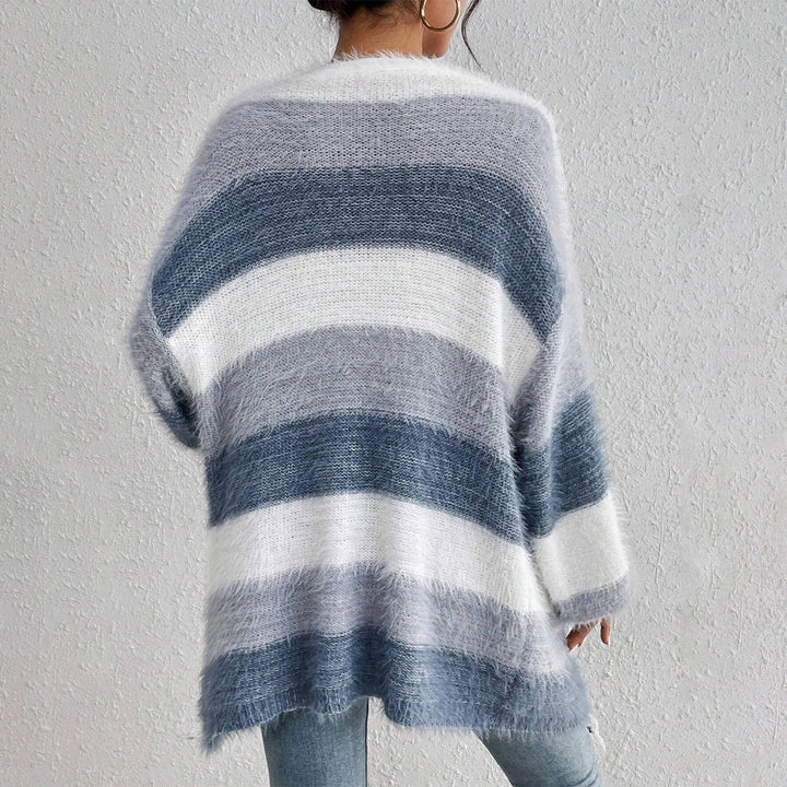 JULIETA™ - Comfy Open Front Long Sleeve Fuzzy Cardigan
