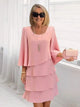 Catherine | Elegant Comfort Ruffle Dress in 7 colors